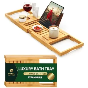 Premium Foldable Bathtub Tray Caddy