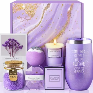 Lavender Spa Gift Basket Set