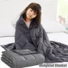 2025 New Weighted Blanket Decompression Sleep Aid Pressure Weighted Quilt Sleeping Blanket Heavy Blanket Dark Grey Muti Sizes - Thumbnail Image 1