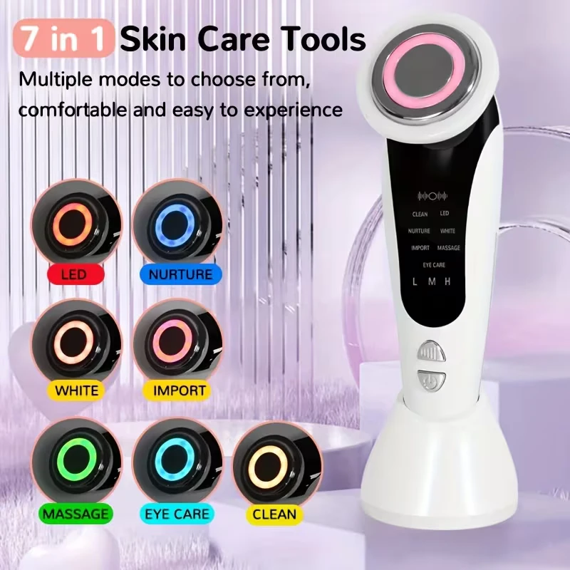 7 Modes LED Facial Skin Massager - Image 2