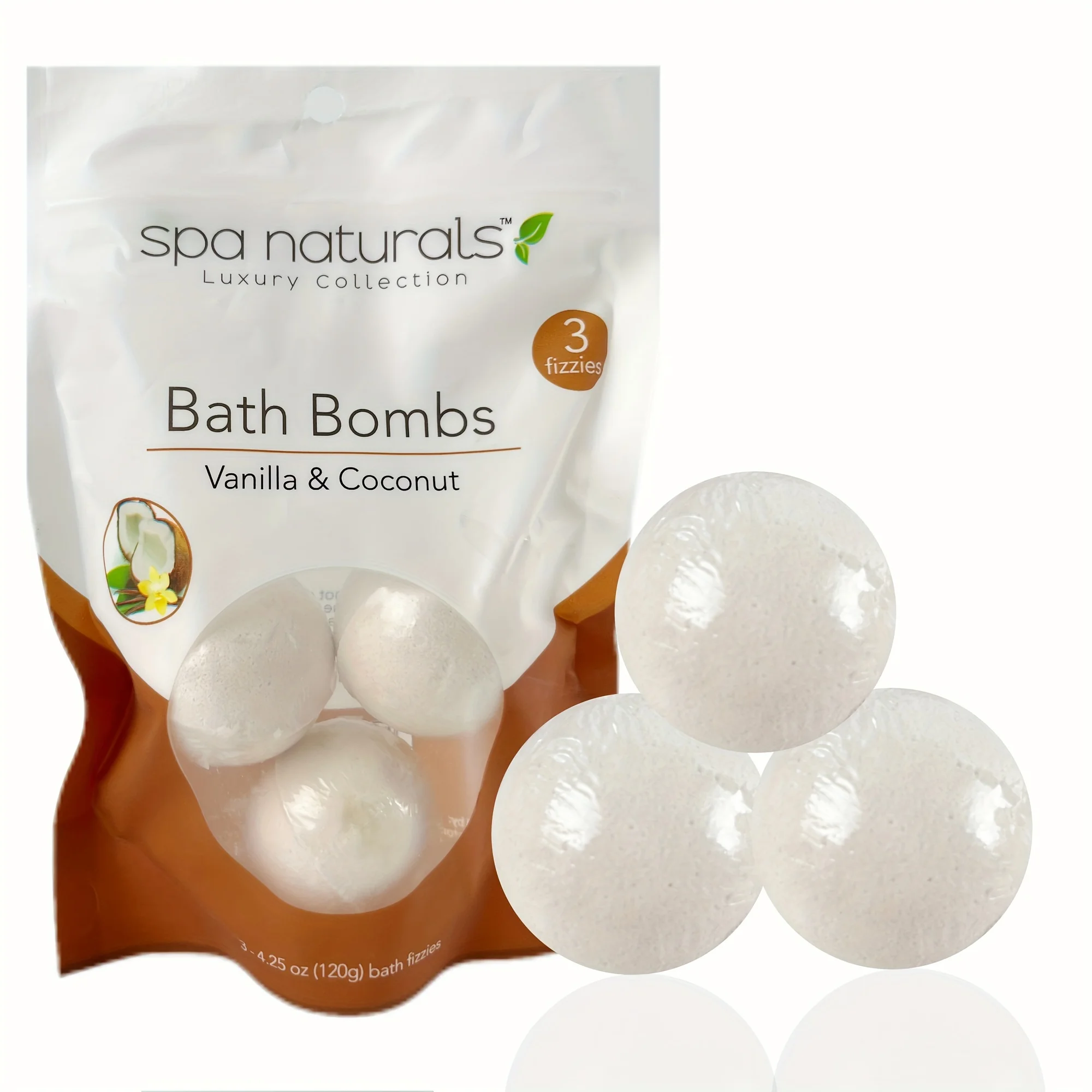 Coconut Scented Bath Salt Balls - Image 1