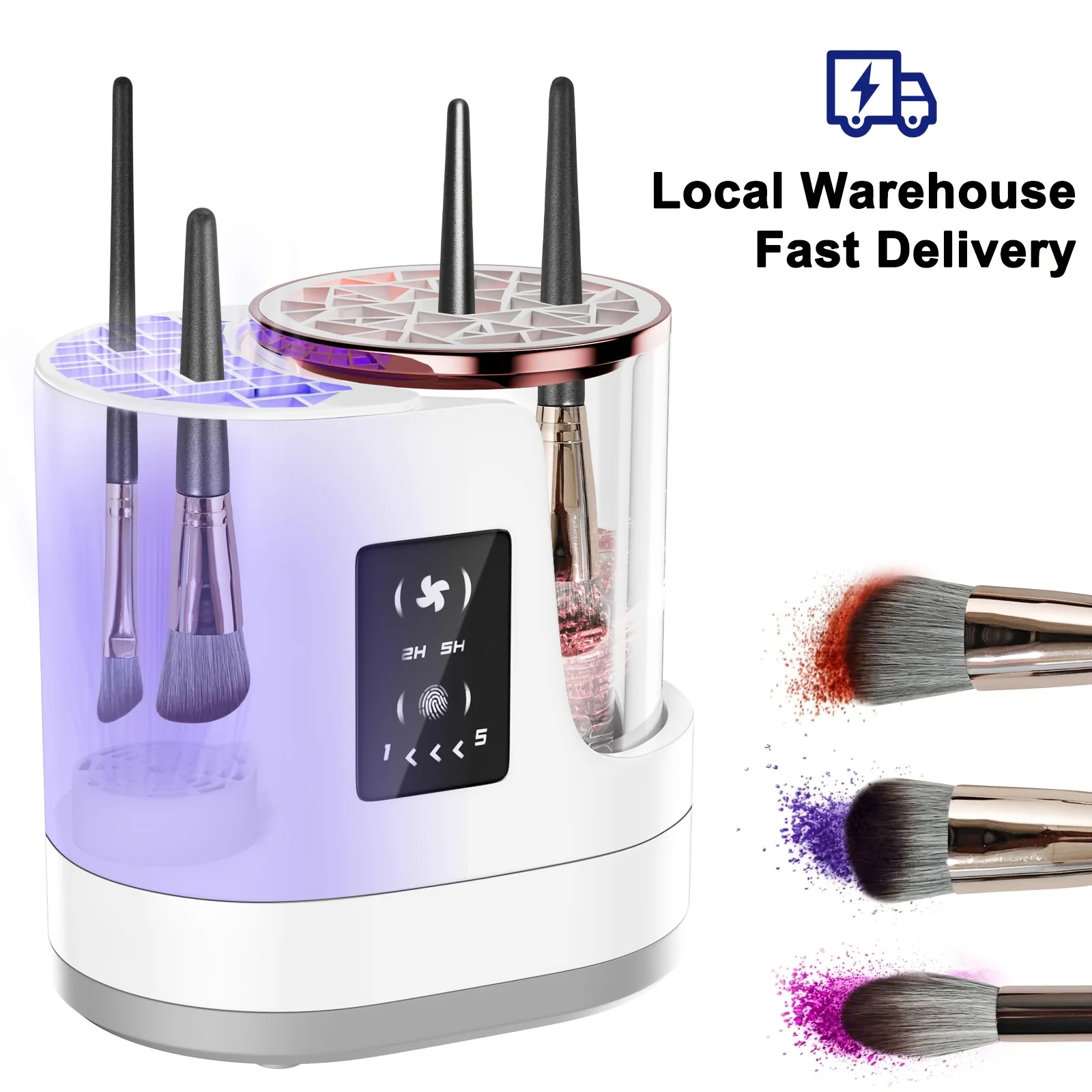 3-in-1 Electric Makeup Brush Cleaner - Image 1