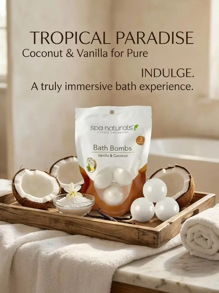 Coconut Scented Bath Salt Balls - Image 6