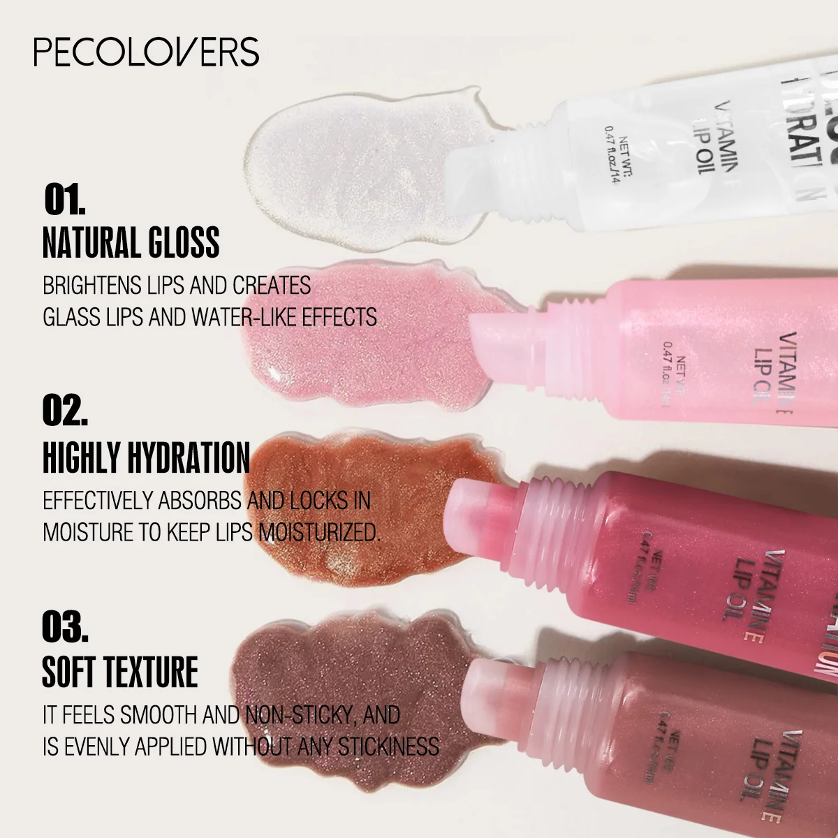 8PCS/SET Moisturizing Lip Oil Kit - Image 5