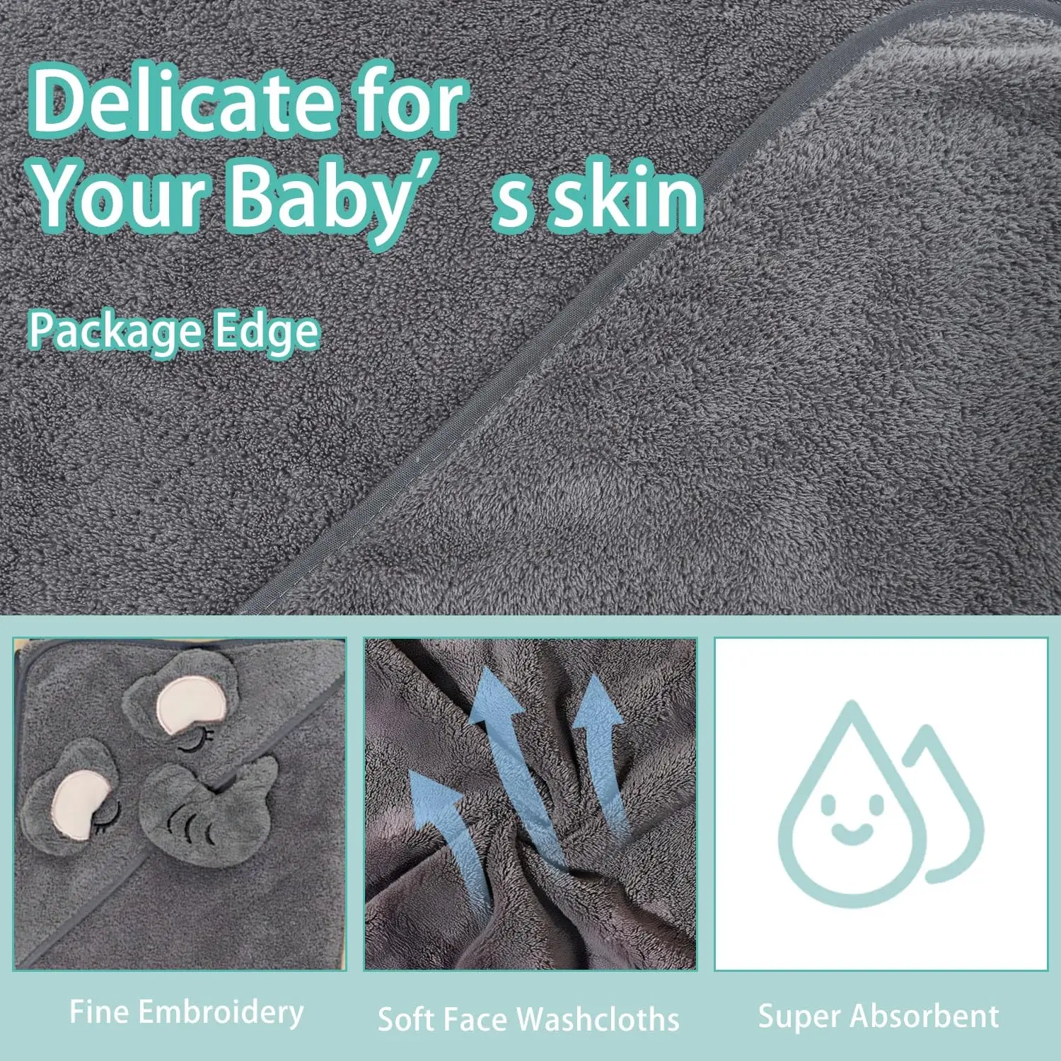 Baby Hooded Towel - Image 2