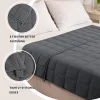 2025 New Weighted Blanket Decompression Sleep Aid Pressure Weighted Quilt Sleeping Blanket Heavy Blanket Dark Grey Muti Sizes - Thumbnail Image 4